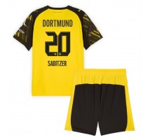 Borussia Dortmund Marcel Sabitzer #20 Koszulka Podstawowa dzieci 2025-26 Krótki Rękaw (+ krótkie spodenki)